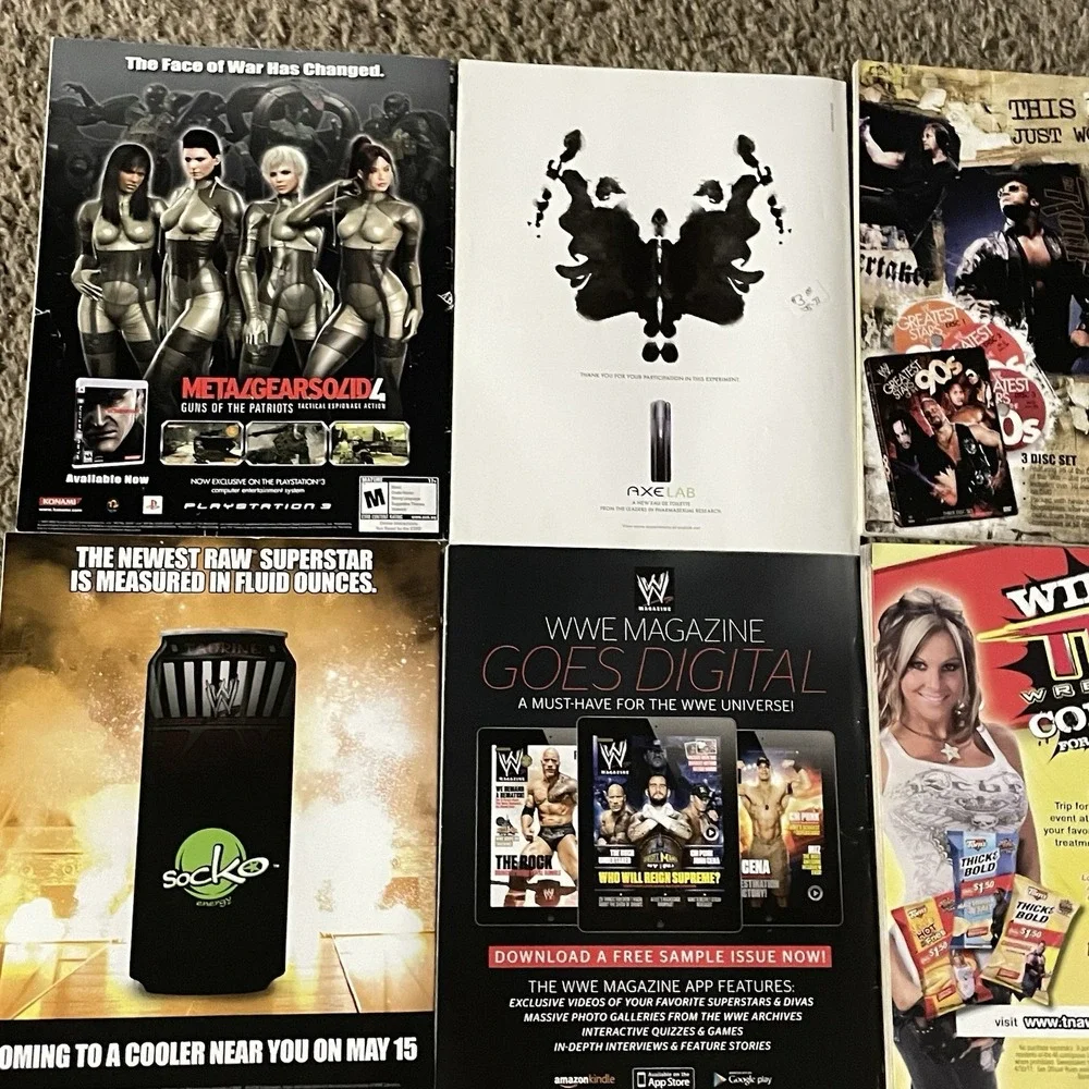 WWE WWF Magazine Lot 11 Cena Undertaker Rock Triple H Stone Cold 2007-2012
